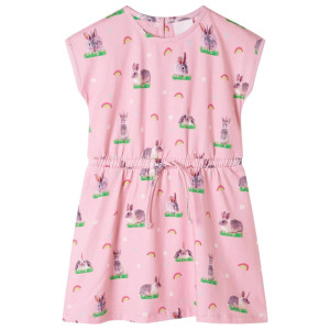 Vestido infantil rosa claro 116 D