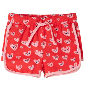 Pantalón corto infantil con cordón rojo 128 D