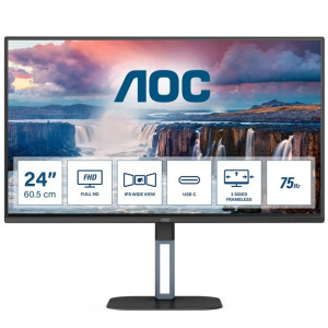 Monitor AOC 23,8" LED FHD 24V5CE/BK preto D