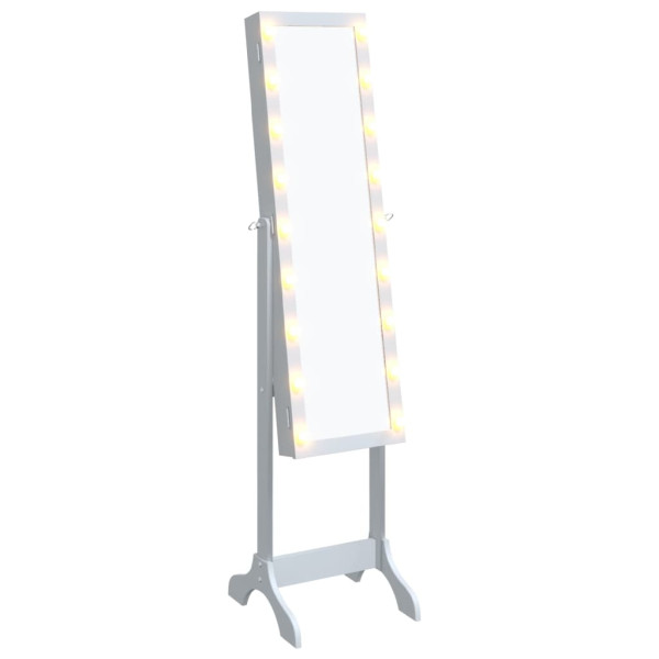 Espelho de pé com LED branco 34x37x146 cm D