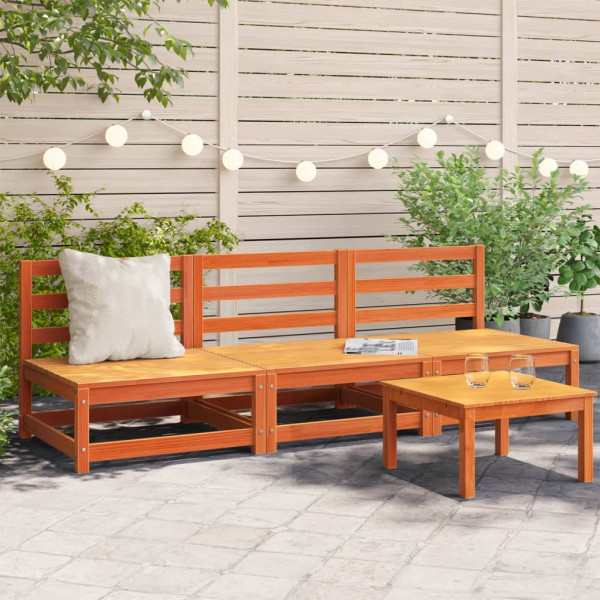 Sofas de jardim sem encosto de braço D