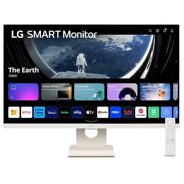 Smart Monitor LG MYVIEW 27" LED FHD 27SR50F-W blanco D