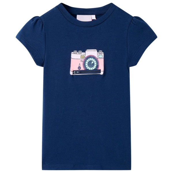 Camiseta infantil azul marino 104 D