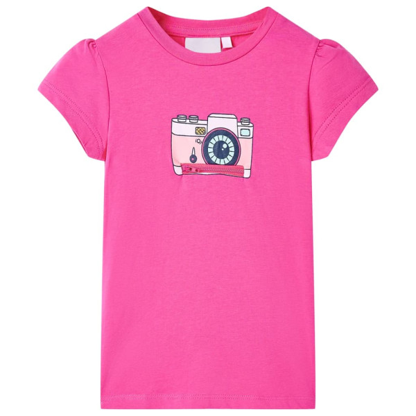 Camiseta infantil rosa oscuro 92 D