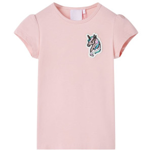 Camiseta de niños rosa claro 140 D