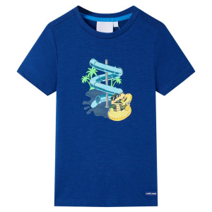 Camiseta infantil azul oscuro 92 D