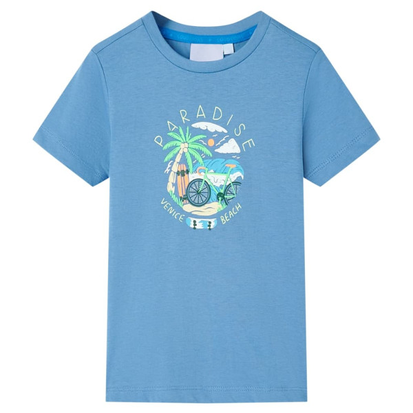 T-shirt infantil azul médio 104 D