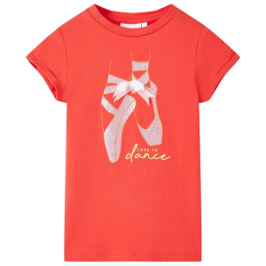 Camiseta de niños color rojo 104 D