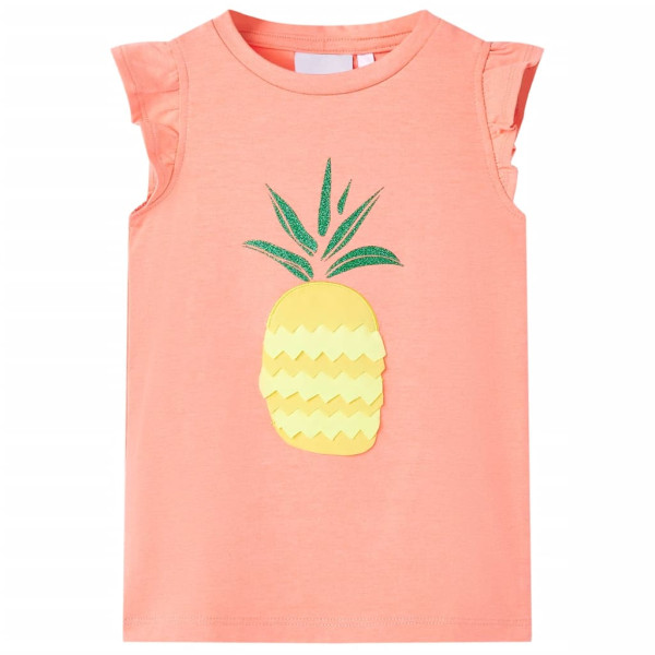 Camiseta de niños color coral neón 104 D