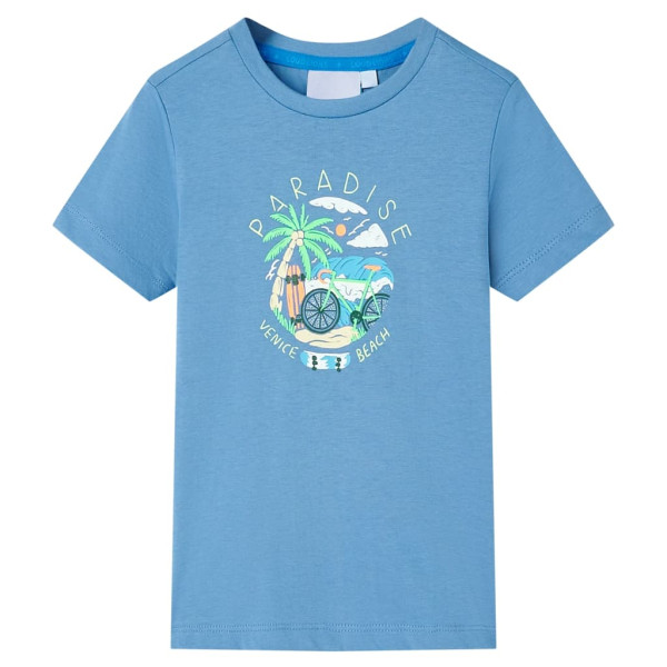 T-shirt de crianças azul médio 116 D