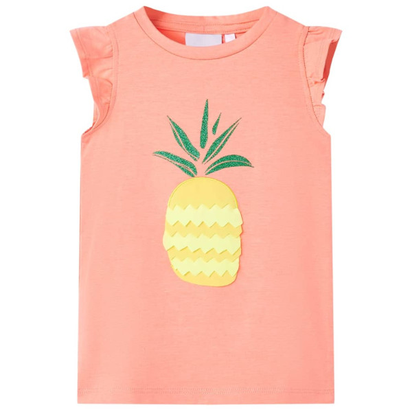 Camiseta de niños color coral neón 116 D