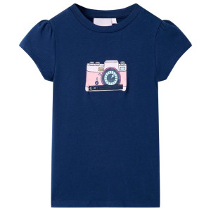 Camiseta infantil azul marino 116 D