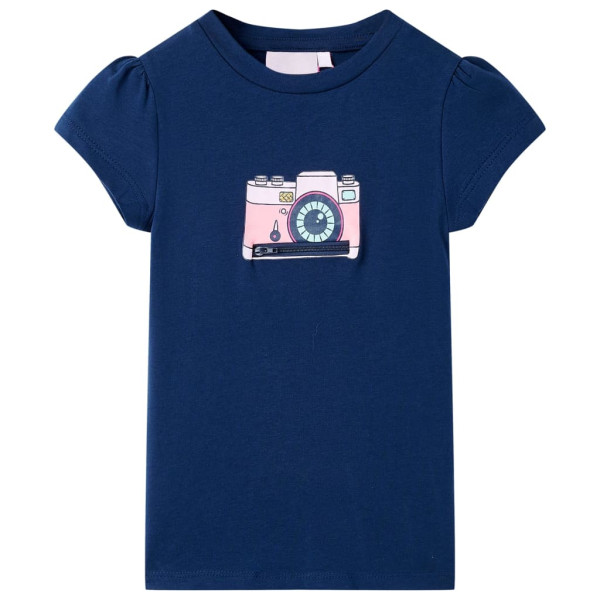 Camiseta infantil azul marino 116 D