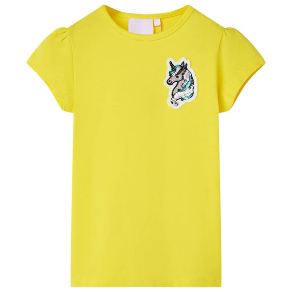 Camiseta de niños amarillo brillante 92 D