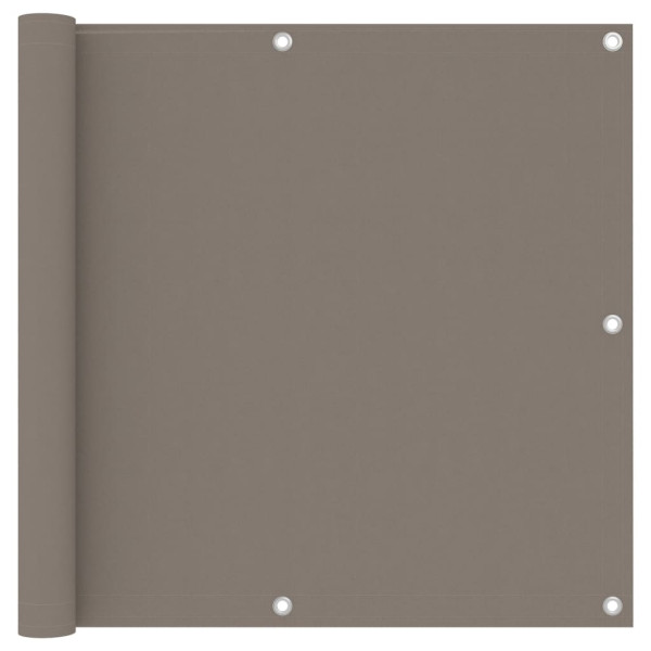 Toldo para balcão de tecido Oxford cinza taupe 90x500 cm D