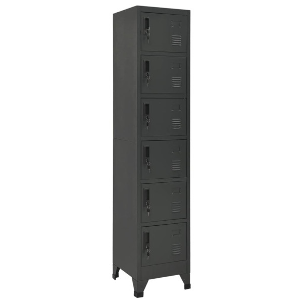 Caixa de aço cinza anthracite 38x40x180 cm D