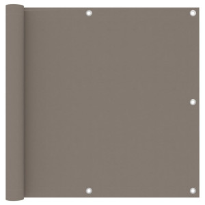 Toldo para balcão de tecido Oxford cinza taupe 90x400 cm D