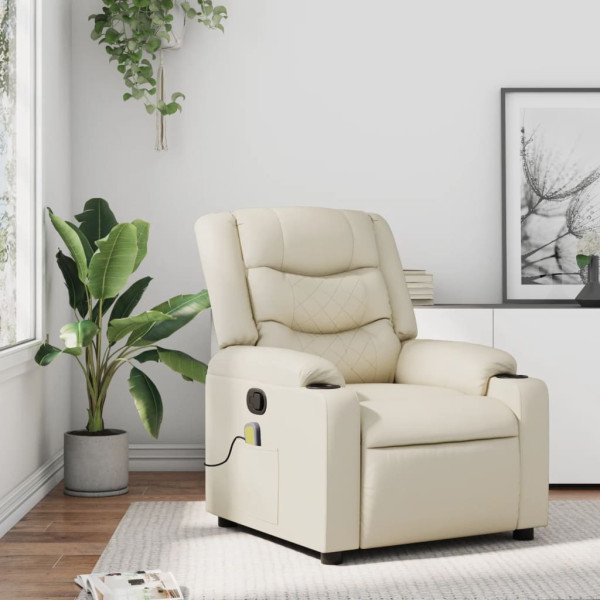 Assento de massagem reclinável de couro sintético D