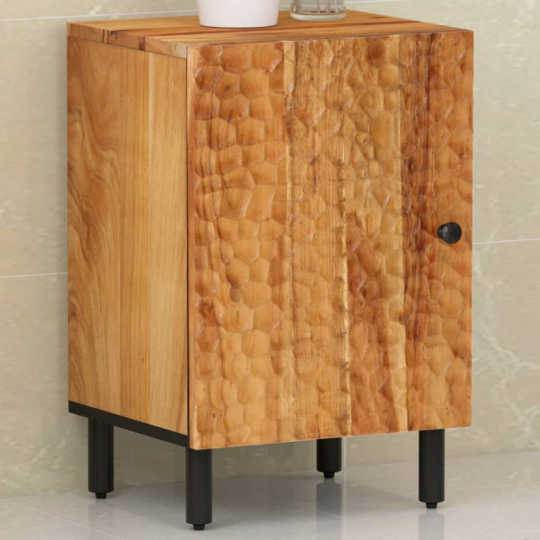 Mueble de baño madera maciza de acacia 38x33x58 cm D