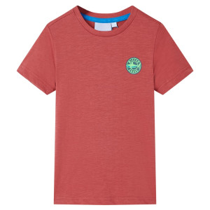 Camiseta de niños color pimentón 128 D