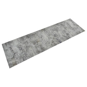 Alfombra de cocina lavable terciopelo aspecto hormigón 60x180cm D