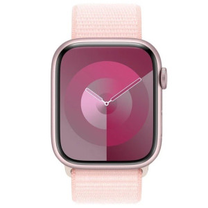 Apple Relógio Série 9 GPS 41mm alumínio sport loop rosa D
