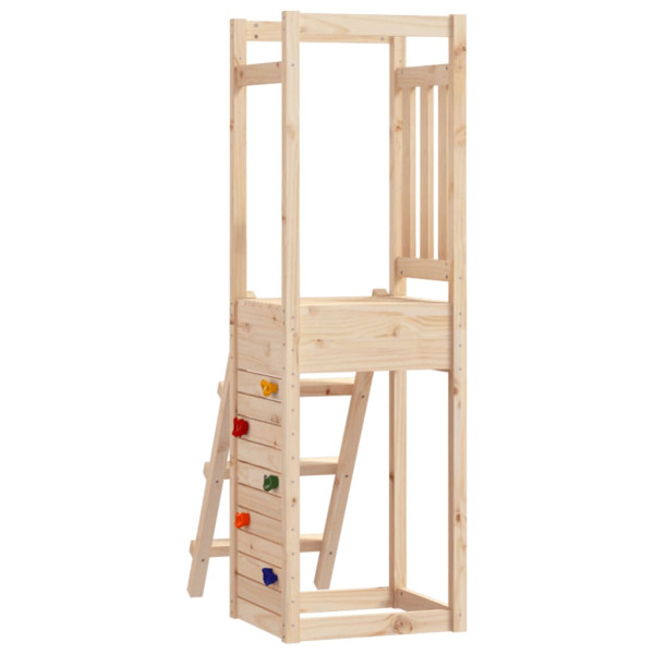 Parque infantil de madera maciza pino 53x46.5x169 cm D