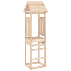 Torre de jogos em madeira maciça de pinho 52,5x46,5x206,5 cm D