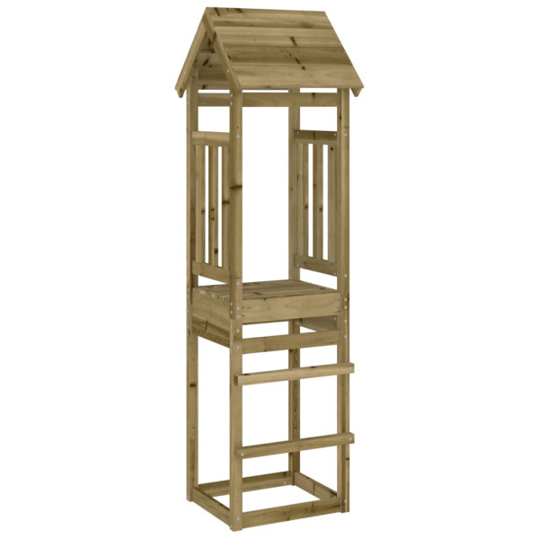 Torre de brincar em madeira de pinho impregnada 52,5x46,5x206,5 cm D