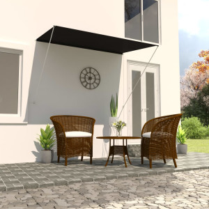 Toldo retráctil 200x150 cm gris antracita D