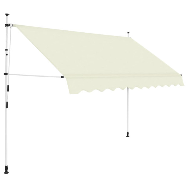 Toldo retráctil de operación manual 250 cm crema D