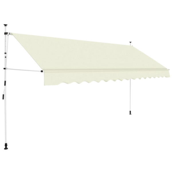 Toldo retráctil de operación manual 350 cm crema D