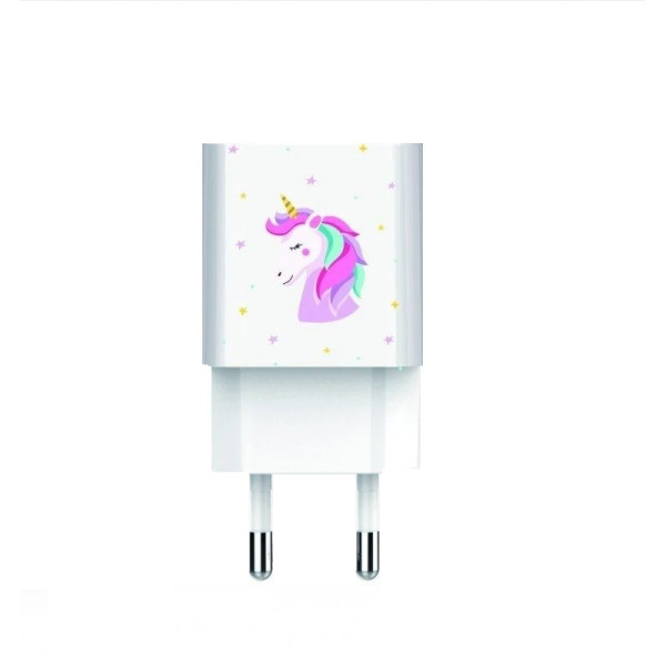 Carregador de parede Tech One Tech Unicornio Dream branco D