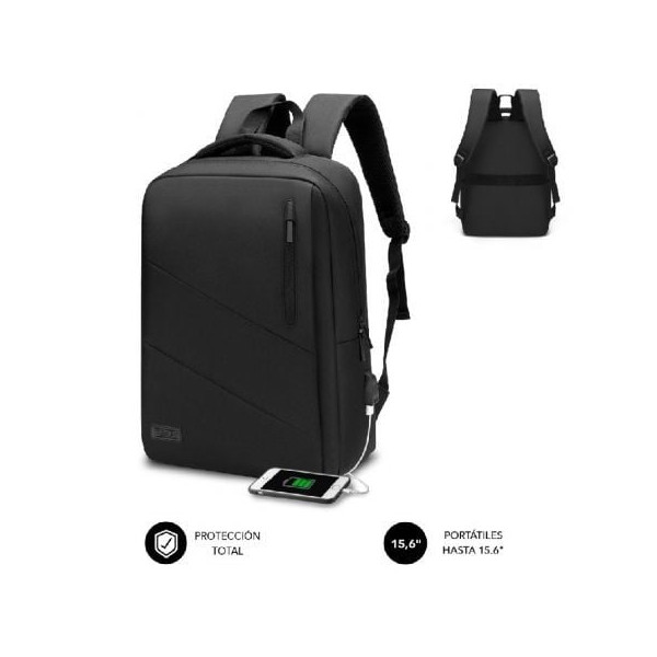 Mochila Subblim city mochila para portáteis até 15,6" preto D