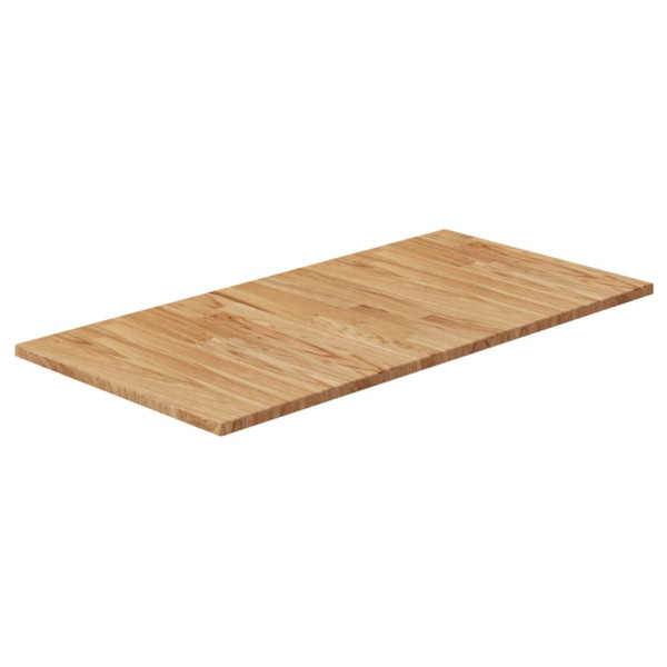 Encimera de baño marrón claro madera maciza tratada 80x40x1.5cm D