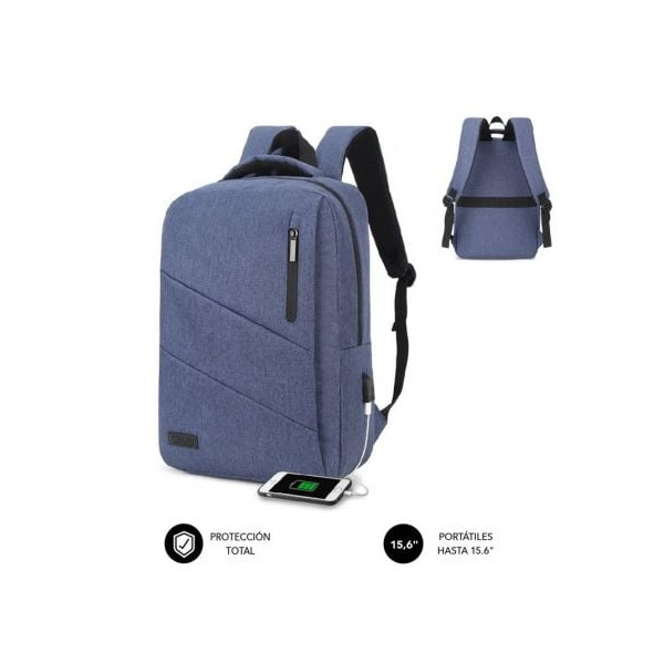 Mochila Subblim city mochila portátil até 15,6 " azul D