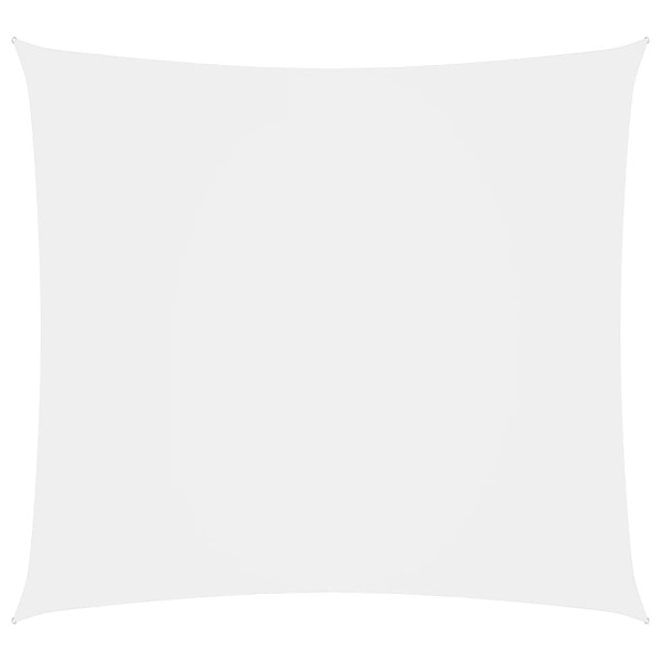 Toldo de vela retangular de tecido branco Oxford 2x2,5 m D