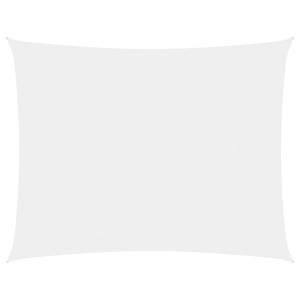 Toldo de vela rectangular tela Oxford blanco 2.5x4 m D