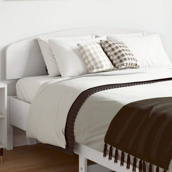 Cabeça de cama madeira maciça de pinho branco 120 cm D