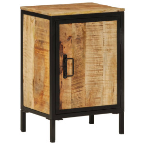 Mobiliário de banheiro madeira maciça de mangue e ferro 40x30x60 cm D