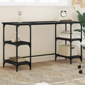 Metal Desk e Black Engineering Madeira 140x50x75 cm D