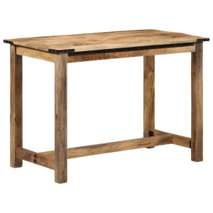 Mesa de comedor madera maciza de mango 110x55x75 cm D