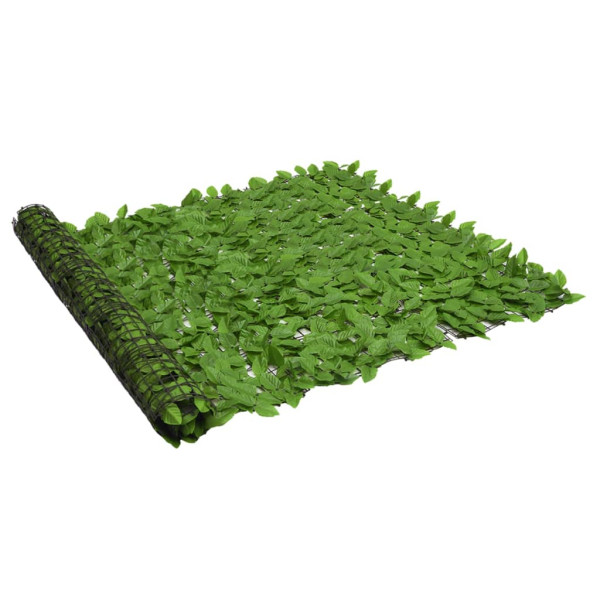 Ecrã de balcão de folhas verdes 200x150 cm D