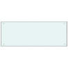Protección salpicaduras cocina vidrio templado blanco 100x40 cm 2