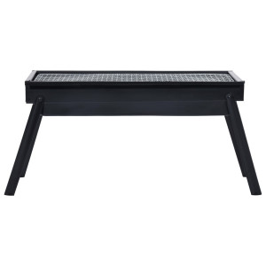 Barbacoa portátil para camping de acero 60x22.5x33 cm H