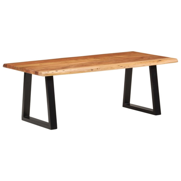 Mesa de centro madeira maciça de acacia 110x55x40 cm D