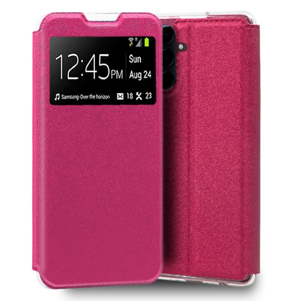 Fundação COOL Capa de Flip para Samsung A556 Galaxy A55 5G luz rosa D