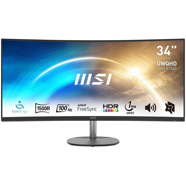 Monitor MSI PRO 34" LED MP341CQ negro D