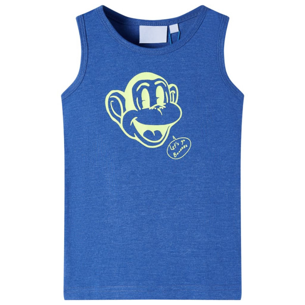 Camiseta infantil mélange azul 104 D