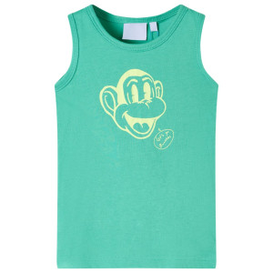 Camiseta de tirantes infantil verde 92 D